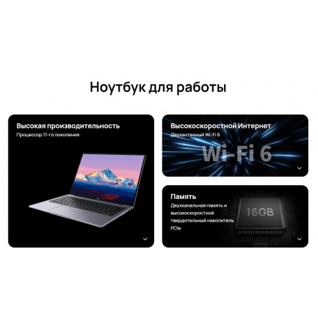 Ноутбук Huawei MateBook 14&quot; B5-430(KLVDZ-WFE9) Space Grey (53013FCQ) - фото 9