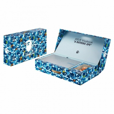 Ноутбук Asus K5504VA-MA342W BAPE Edition 15.6&quot; Cool Silve +мышь +сумка +фигурка (90NB0ZK6-M00L00) - фото 1
