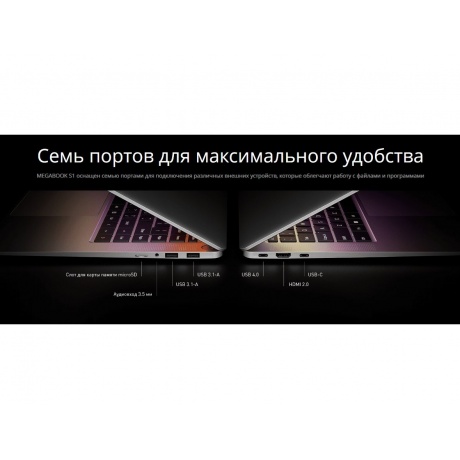 Ноутбук Tecno MegaBook-S1 i5 16/512G (WIN i5-12450H 15.6) Gray (S1I5-12.512.GR) - фото 29