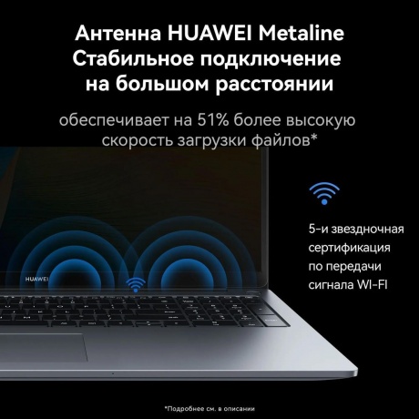 Ноутбук Huawei MateBook 16&quot; серый (53013WXF) - фото 14