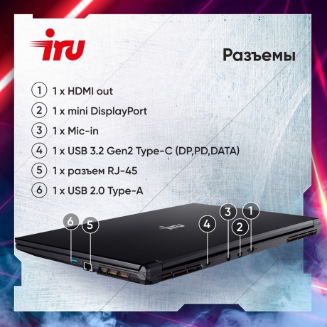 Ноутбук IRU Калибр 17ALC (1911325) - фото 19