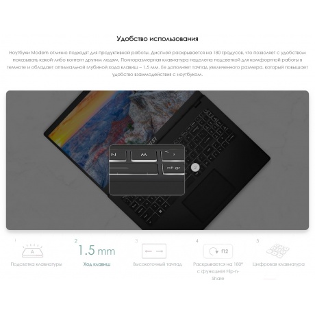 Ноутбук MSI Modern 15 MS-15HK (B7M-264XBY) - фото 10