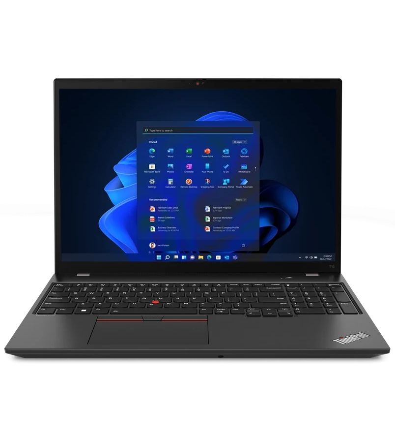 Ноутбук Lenovo ThinkPad T16 Gen 2 Thunder Black (21HH004GRT) шлейф матрицы для ноутбука lenovo thinkpad t440 t450 t460 без поддержки тачскрина