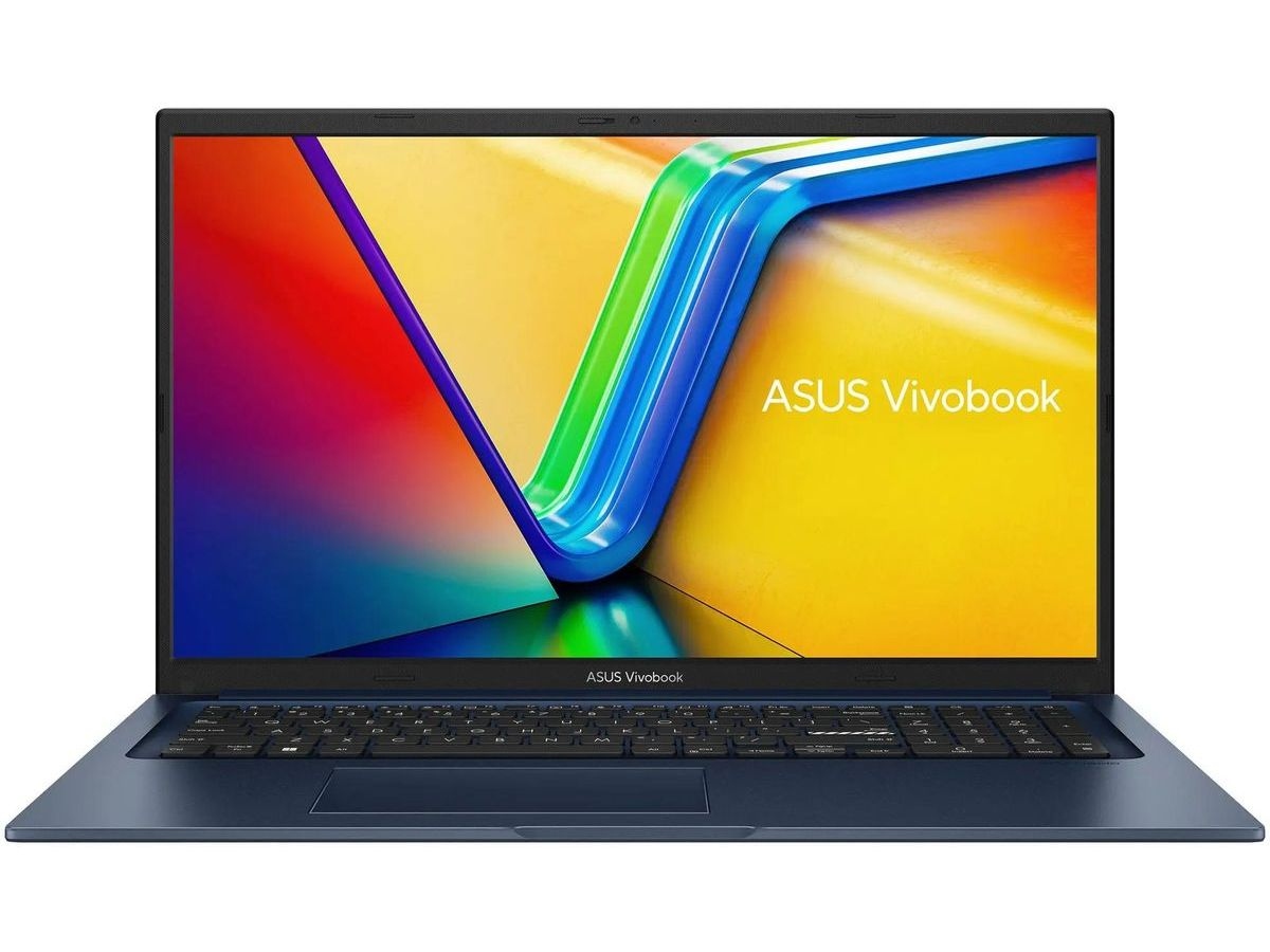 Ноутбук Asus Vivobook 17 X1704ZA-AU341 17.3 blue (90NB10F2-M00DD0) ноутбук asus vivobook x1704za au342 90nb10f2 m00de0 intel core i7 1255u 1 7ghz 16384mb 512gb ssd intel hd graphics wi fi cam 17 3 1920x1080 no os