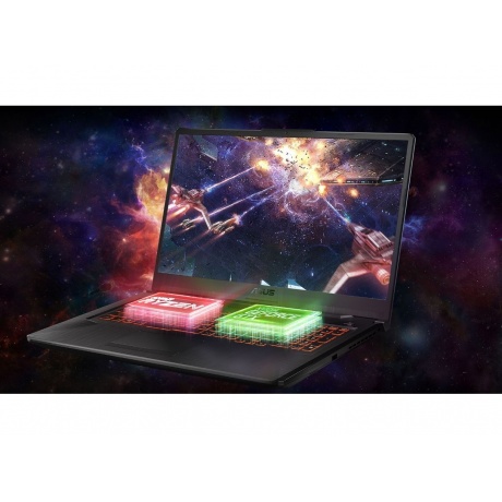 Ноутбук Asus TUF Gaming A17 FA707NV-HX079 17.3&quot; grey (90NR0E35-M004F0) - фото 16