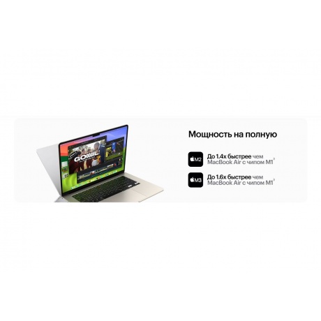 Ноутбук Apple MacBook Air A3113 M3 8Gb/SSD256Gb13.6&quot; grey space (MRXN3PA/A) - фото 11
