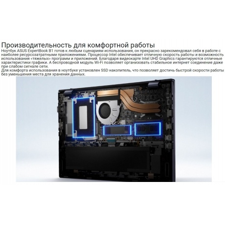 Ноутбук Asus ExpertBook B1 B1502CBA-BQ0422 15.6&quot; black (90NX05U1-M00H40) - фото 18