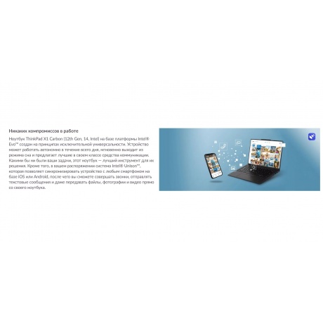 Ноутбук Lenovo ThinkPad X1 Carbon Gen 12 (21KC006MRT) - фото 12