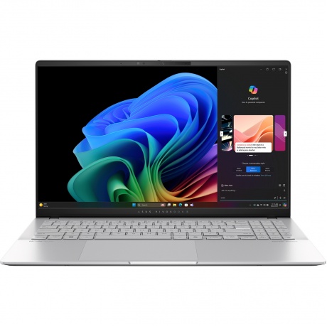 

Ноутбук Asus Vivobook S 15 OLED S5507QA-MA013W Snapdragon X Plus X1P-42-100 16Gb SSD1Tb Qualcomm Adreno 15.6" OLED 3K (2880x1620) Win11Home silver (90NB14Q2-M00B40), Серебристый