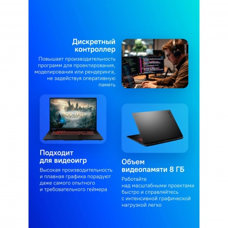 Ноутбук Asus TUF Gaming A18 FA808UM-S8050 Ryzen 7 260 16Gb SSD512Gb RTX 5060 8Gb 18" IPS FHD+ без ОС grey (90NR0NN1-M00310) - фото 12