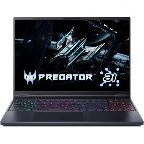 

Ноутбук Acer Predator Helios Neo 16 AI PHN16-73-92NH Intel Core Ultra 9 275HX/32Gb/SSD2Tb/RTX5070 Ti 12Gb (140W)/16"/IPS/WQXGA/2560x1600/240Hz/NoOS/Black/2.7kg (NH.QX4CD.001), Черный