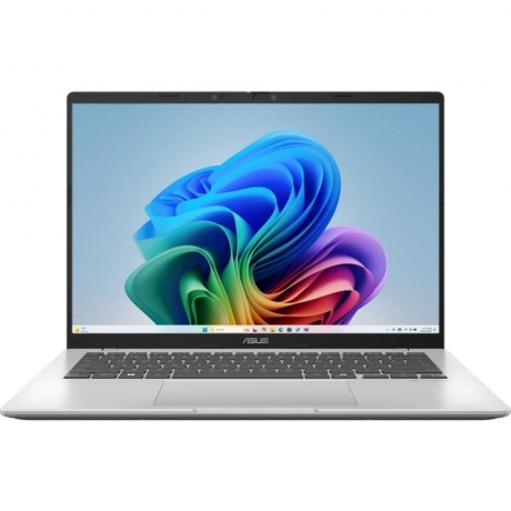 

Ноутбук Asus Vivobook 14 X1407QA-LY099W 14" IPS (Snapdragon X X1 26 100, 16GB, 1TB SSD, Qualcomm Adreno, Win11) Cool Silver (90NB1603-M007F0), Серебристый
