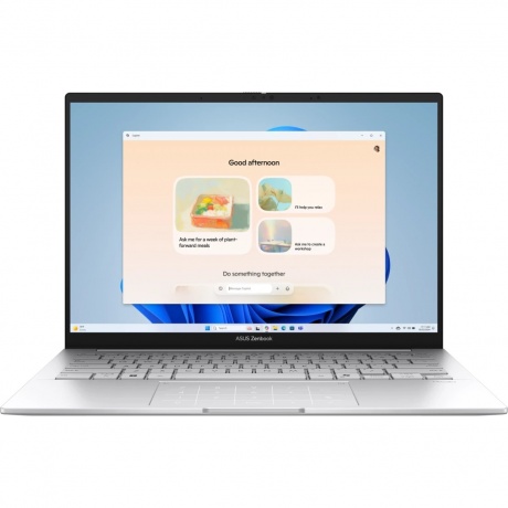 

Ноутбук Asus Zenbook 14 Special UX3405CA-PP682X 14" OLED Core Ultra 9 285H 32GB/1TB SSD Foggy Silver (90NB14W2-M010D0), Серебристый