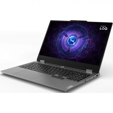 Ноутбук Lenovo LOQ 15IRX9 Core i7 13645HX 16Gb SSD512Gb NVIDIA GeForce RTX4050 6Gb 15.6" IPS FHD (1920x1080) без ОС grey WiFi BT Cam (83DV01HPSA) - фото 2