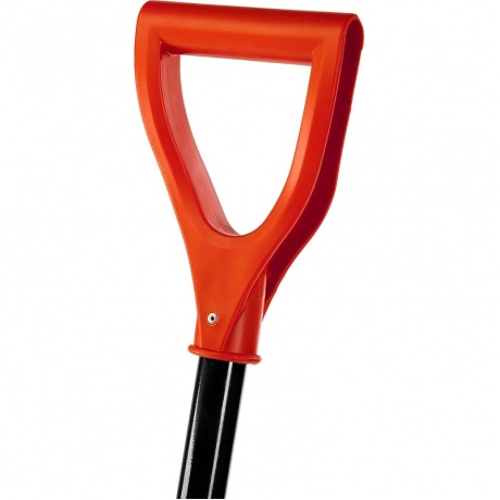 Лопата снеговая СИБИН ЛС-460, ширина 460 мм, стальная, с эргономичным стальным черенком, V-ручка, (421849) - фото 2