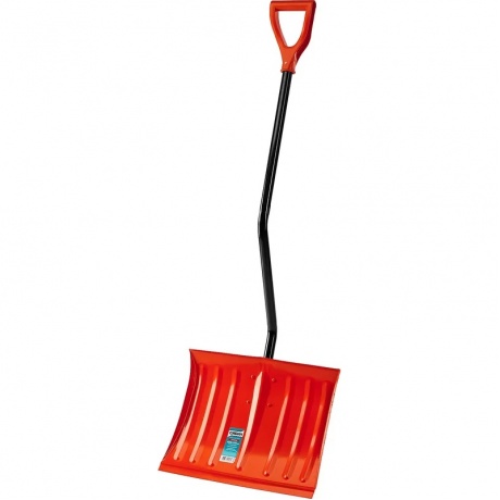 Лопата снеговая СИБИН ЛС-460, ширина 460 мм, стальная, с эргономичным стальным черенком, V-ручка, (421849) - фото 5