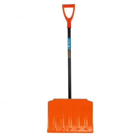 Лопата для уборки снега стальная, 470х335х1335 мм, стальной чере...