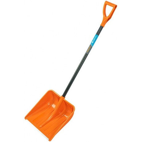

Лопата для уборки снега пластиковая, 400х405х1380 мм, стальной черенок, усиленная// Сибртех
