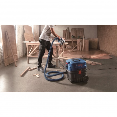 Пылесос строительный Bosch GAS 12-25 PL (060197C100) синий - фото 11