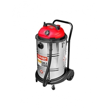 Пылесос строительный Зубр ПУ-60-1400 М4 серый - фото 1