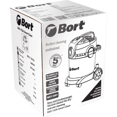 Пылесос строительный Bort BAX-1520-Smart Clean 98291148 - фото 8