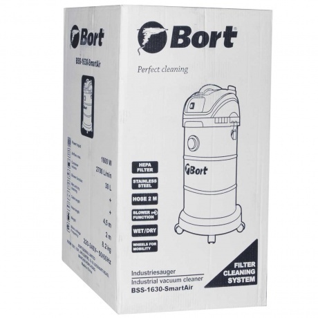 Пылесос строительный Bort BSS-1630 SmartAir 91272294 - фото 6