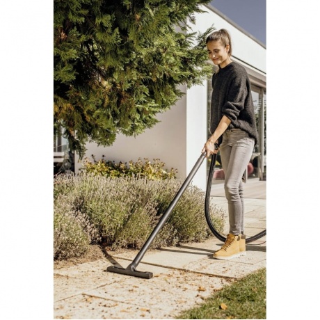 Пылесос строительный Karcher WD 3 S V-17/4/20 1000Вт (уборка: сухая/сбор воды) желтый - фото 2