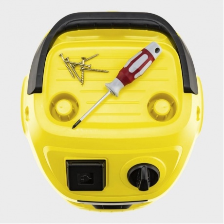 Пылесос строительный Karcher WD 3 P S V-17/4/20 1000Вт (уборка: сухая/сбор воды) желтый - фото 5
