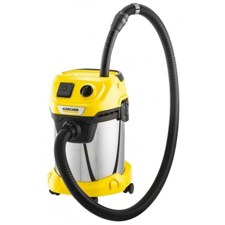 Пылесос строительный Karcher WD 3 P S V-17/4/20 1000Вт (уборка: сухая/сбор воды) желтый - фото 7