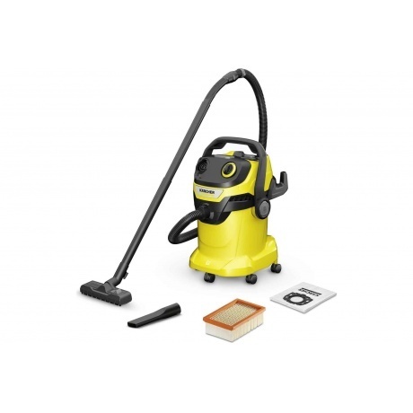 

Пылесос строительный Karcher WD 5 V-25/5/22 1100Вт (уборка: сухая/сбор воды) желтый