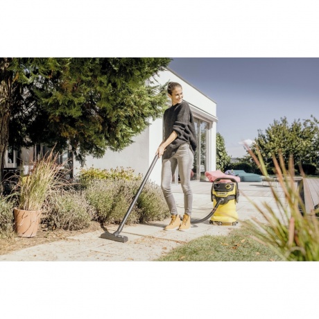 Пылесос строительный Karcher WD 5 V-25/5/22 1100Вт (уборка: сухая/сбор воды) желтый - фото 2