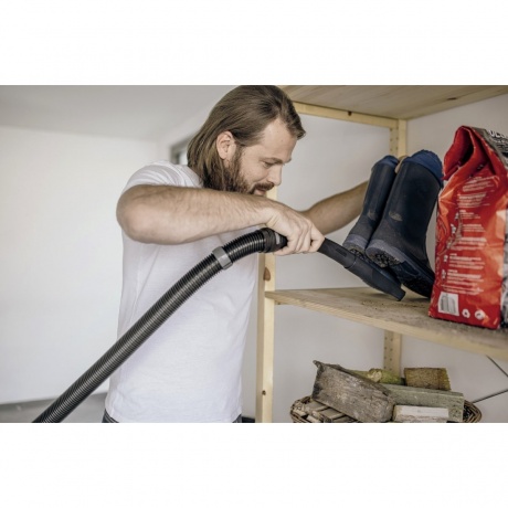 Пылесос строительный Karcher WD 5 V-25/5/22 1100Вт (уборка: сухая/сбор воды) желтый - фото 6
