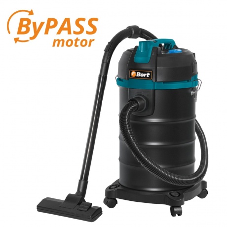 Пылесос для сухой и влажной уборки Bort BSS-1530 BLACK - фото 1