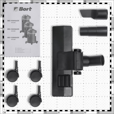 Пылесос для сухой и влажной уборки Bort BSS-1530 BLACK - фото 6