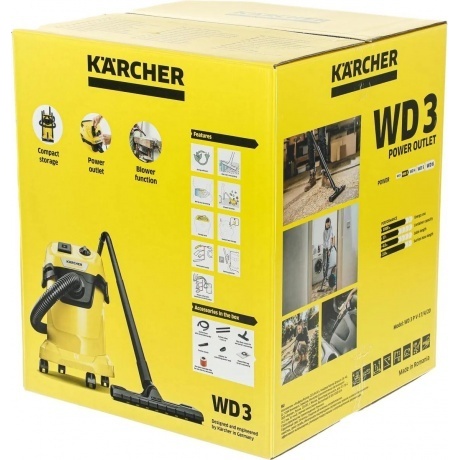 Строительный пылесос Karcher WD 3 P V-17/4/20 1000Вт (1.628-170.0) - фото 15