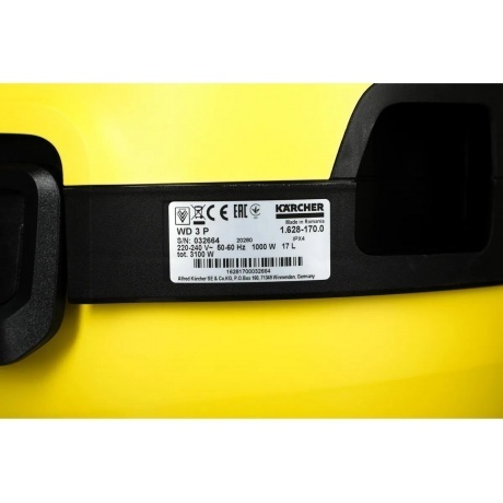 Строительный пылесос Karcher WD 3 P V-17/4/20 1000Вт (1.628-170.0) - фото 10