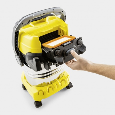 Строительный пылесос Karcher WD 5 P S V-25/5/22 1100Вт (уборка: сухая/сбор воды) желтый - фото 3