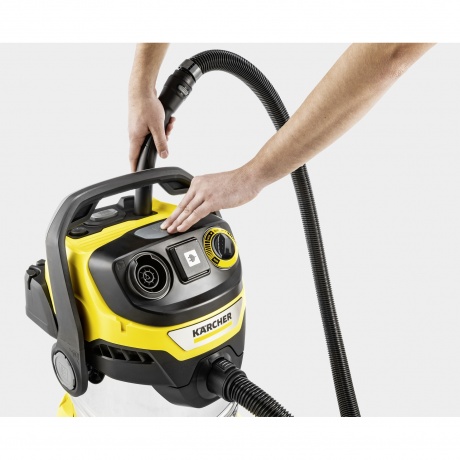 Строительный пылесос Karcher WD 5 P S V-25/5/22 1100Вт (уборка: сухая/сбор воды) желтый - фото 5