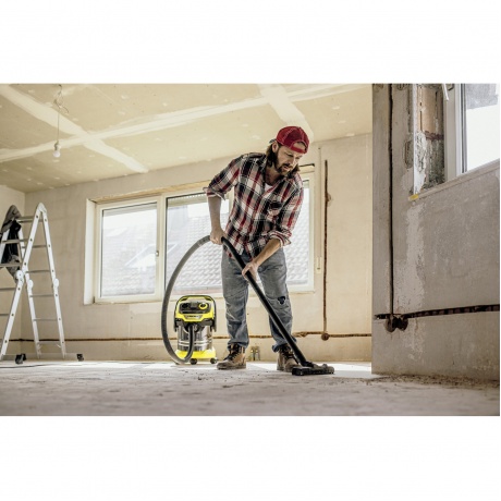 Строительный пылесос Karcher WD 5 P S V-25/5/22 1100Вт (уборка: сухая/сбор воды) желтый - фото 8
