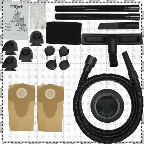 Пылесос для сухой и влажной уборки Bort BSS-1215-P - фото 4