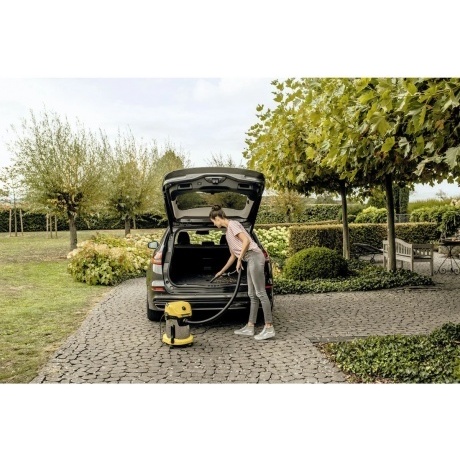 Строительный пылесос Karcher WD 3 S V-15/4/20 1000Вт (уборка: сухая/сбор воды) желтый - фото 11