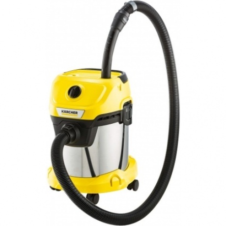Строительный пылесос Karcher WD 3 S V-15/4/20 1000Вт (уборка: сухая/сбор воды) желтый - фото 3