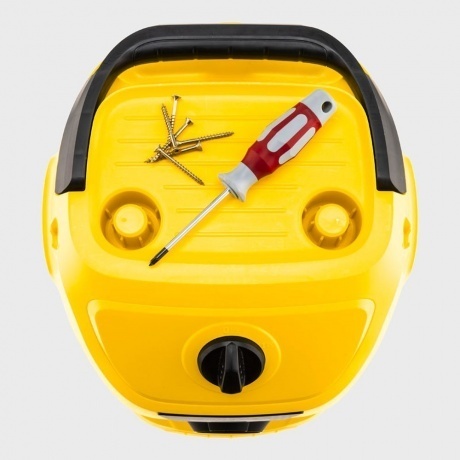 Строительный пылесос Karcher WD 3 S V-15/4/20 1000Вт (уборка: сухая/сбор воды) желтый - фото 5