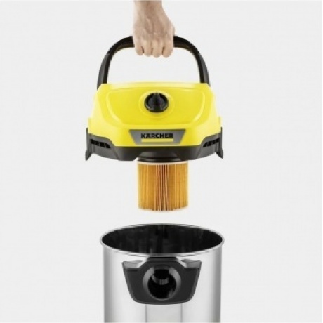 Строительный пылесос Karcher WD 3 S V-15/4/20 1000Вт (уборка: сухая/сбор воды) желтый - фото 10