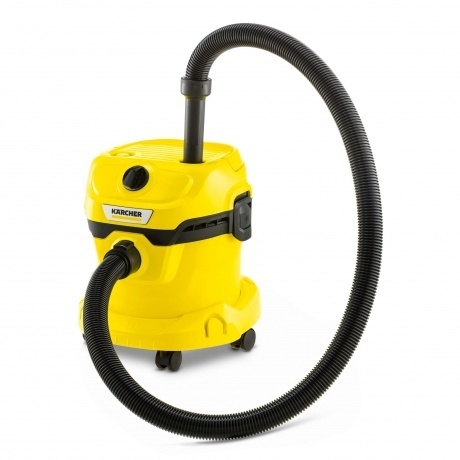 Строительный пылесос Karcher WD 2 Plus V-12/6/18/C Home 1000Вт (уборка: сухая/сбор воды) желтый - фото 2