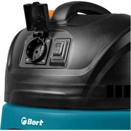 Пылесос строительный Bort BSS BSS-1220-M 1200Вт (уборка: сухая/сбор воды) синий - фото 3