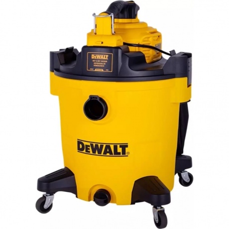 Строительный пылесос DeWalt DXV245P 1400Вт уборка сухаявлажнаявыдувсбор воды желтый 20260₽