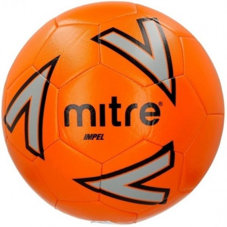 Мяч футбольный №5  MITRE IMPEL тренировочный (термопластичн.PU), BB1118OSL, Оранжево-серо-черный, - фото 1