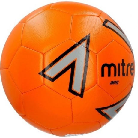 Мяч футбольный №5  MITRE IMPEL тренировочный (термопластичн.PU), BB1118OSL, Оранжево-серо-черный, - фото 3