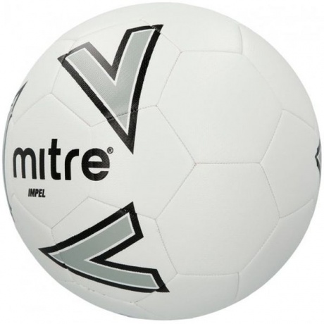 Мяч футбольный №4  MITRE IMPEL тренировочный (термопластичный PU), BB1118WIL, Бело-серо-черный, - фото 3